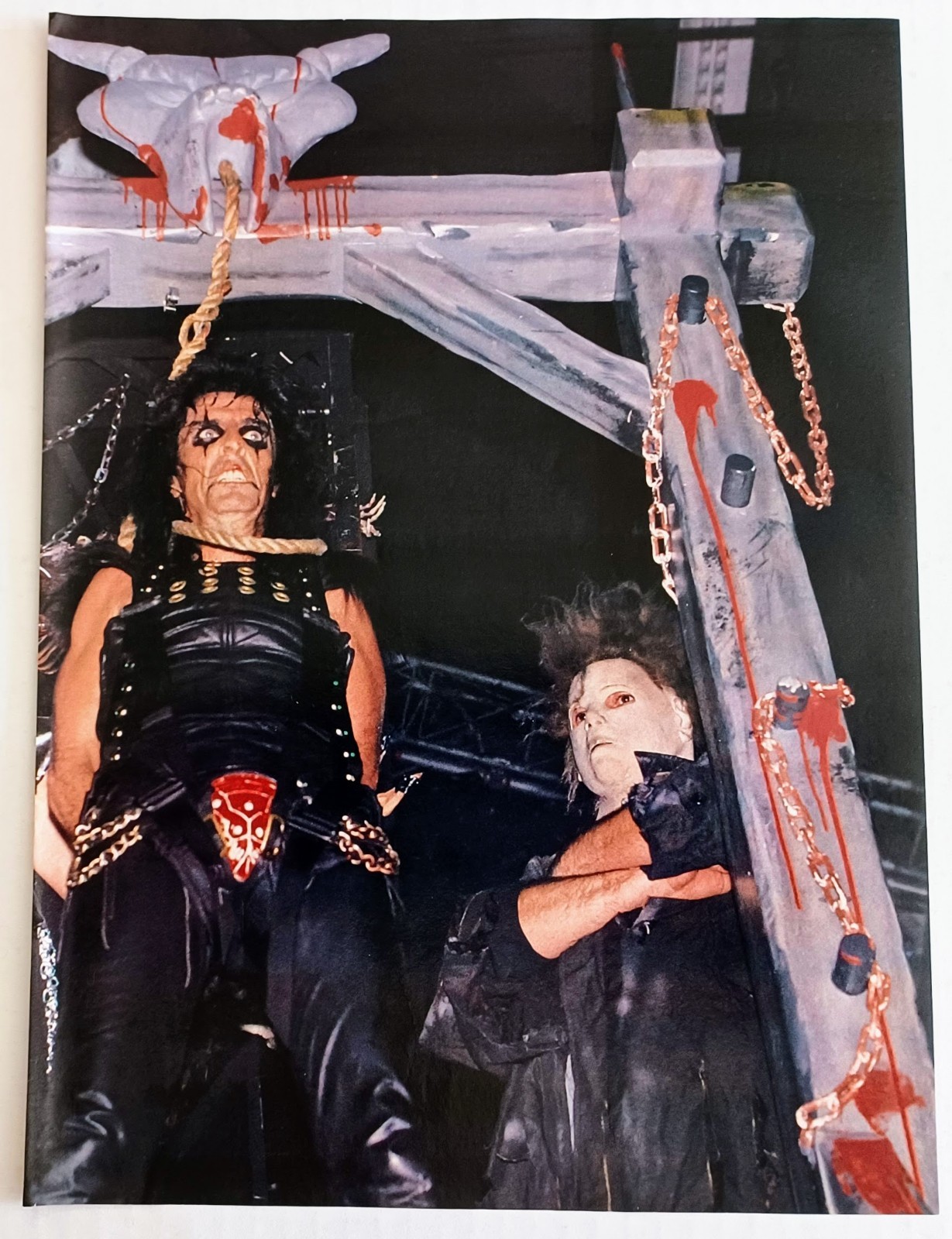 ALICE COOPER LIVE~ORIG 1988 POSTER~VINTAGE FULL PAGE MAGAZINE PINUP CLIPPING