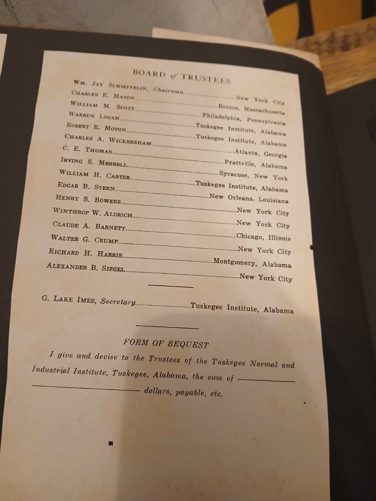 hbcu college* Rare Tuskegee Institute * SCRAPBOOK TUSKEGEE ALABAMA