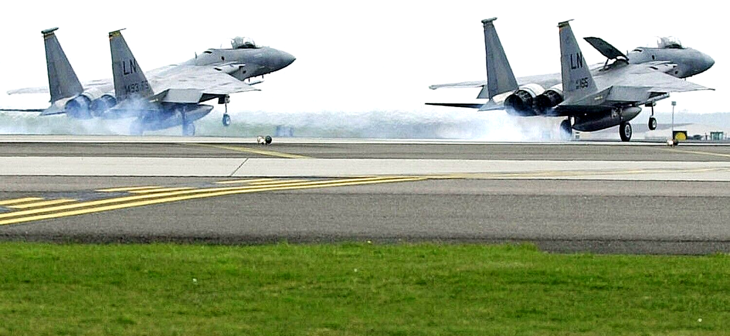 USAF 493RD FIGHTER SQ - MORS INIMICIS -RAF Lakenheath, UK- ORIGINAL FRIDAY PATCH