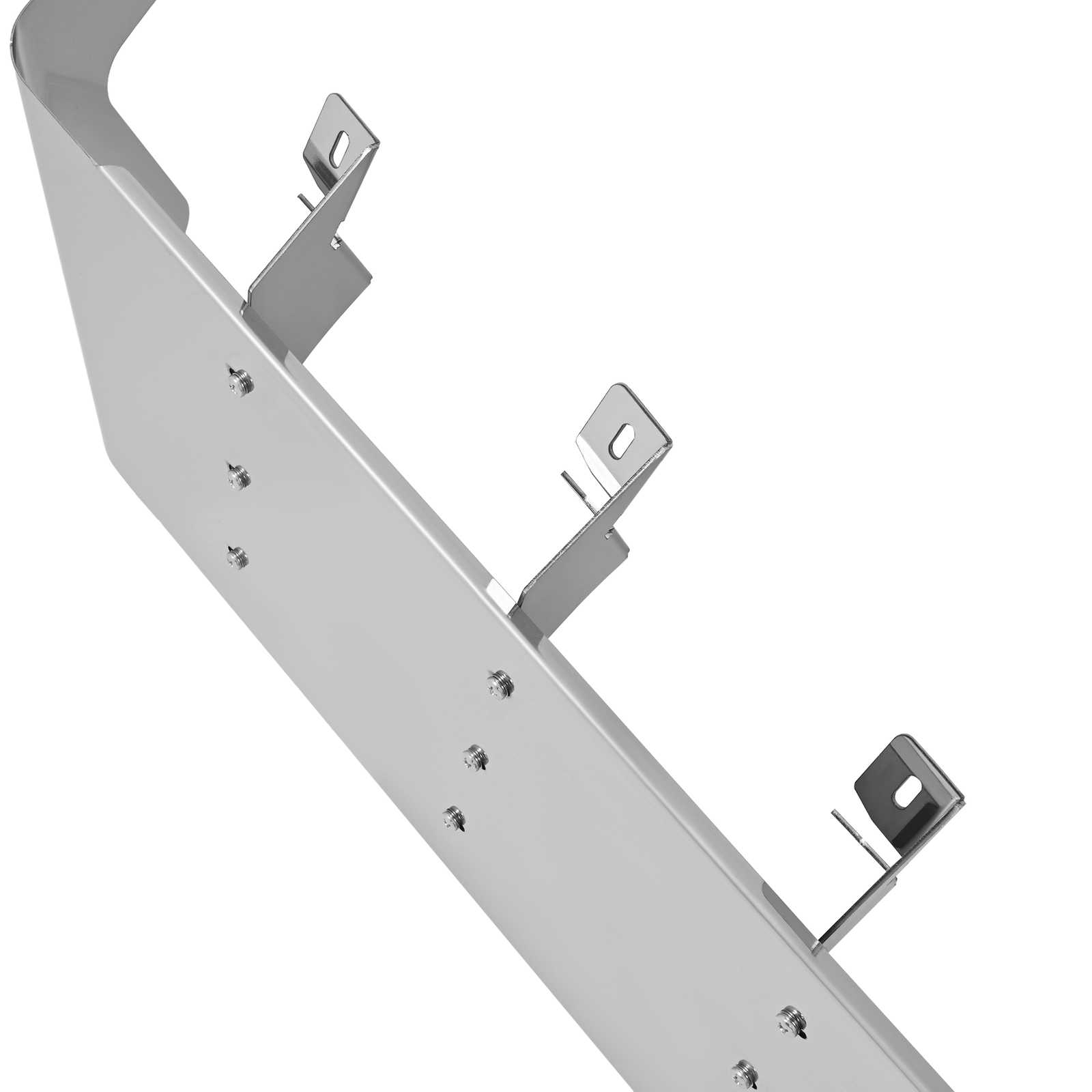 13" Drop Sun Visor For Kenworth T800/W900/T300 84-98 Windshield Stainless Steel