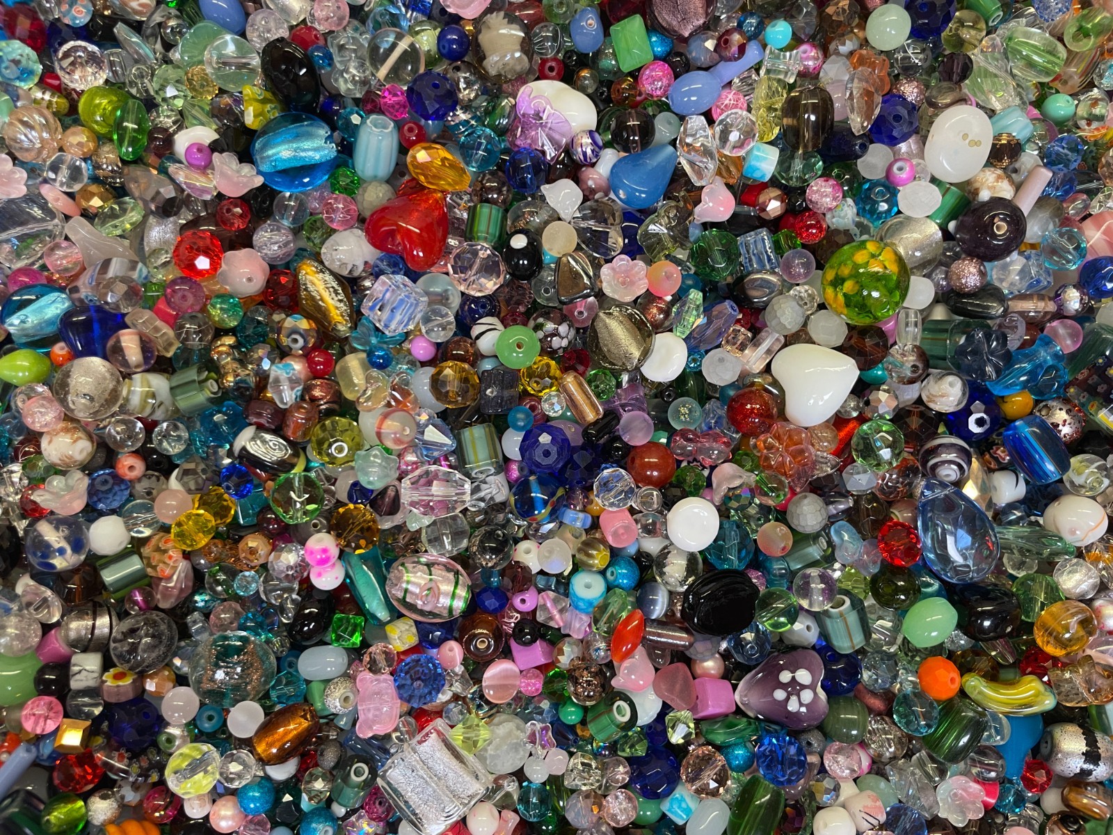 *~200~💕Piece Glass Loose Beads*7oz+ Bulk Mixed Lot #2 Craft Jewelry!!!😀*