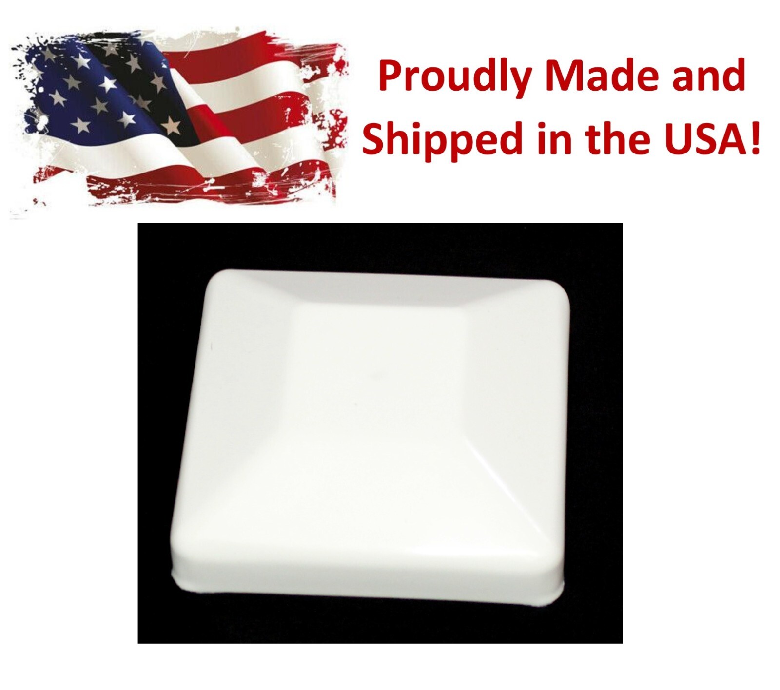 Plastic Fence Post WHITE Caps 4X4 (3 5/8") Pressure Treated Wood FREE SHIPPING