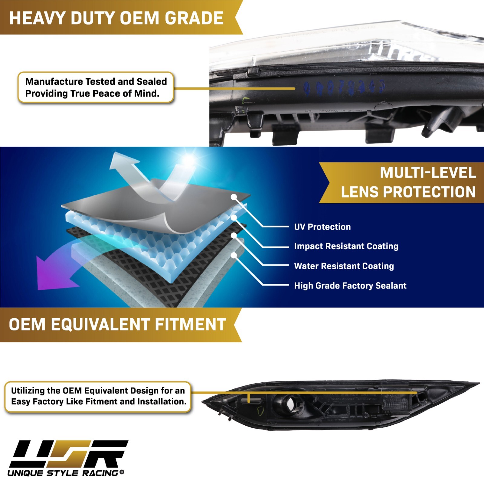 Euro CLEAR White-Out Bumper Side Marker Light Pair For 11-14 Porsche Cayenne 958