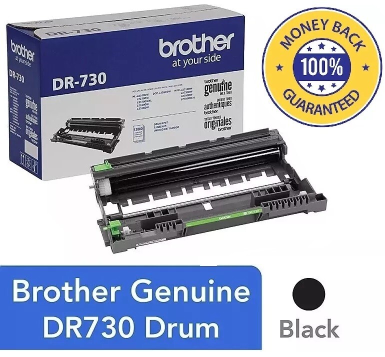 Genuine Brother DR730 Drum Unit 12,000 Page Yield, DR-730 - Free Shipping