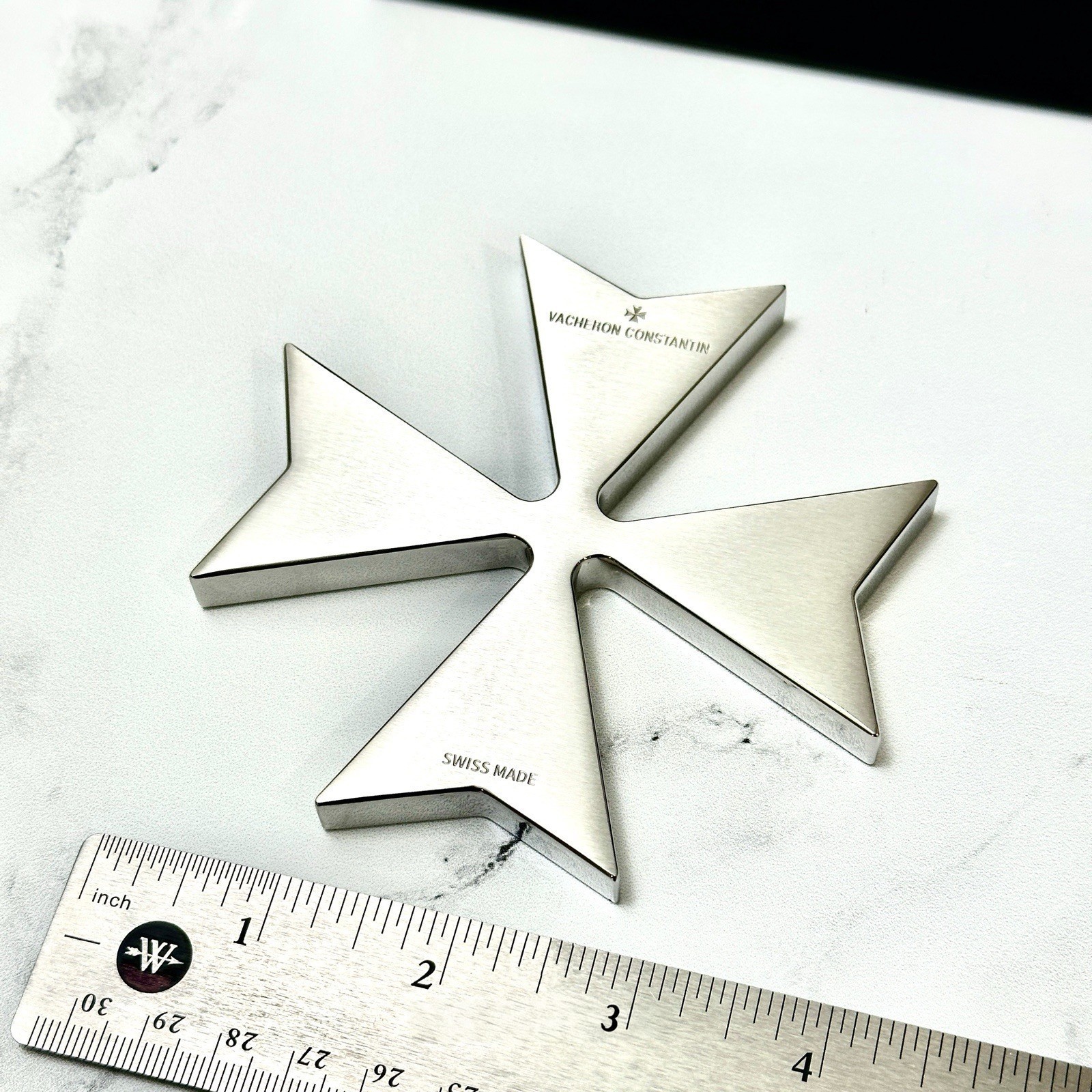 Vacheron Constantin Maltese Logo Stainless Steel Heavy Paperweight AD VIP Gift