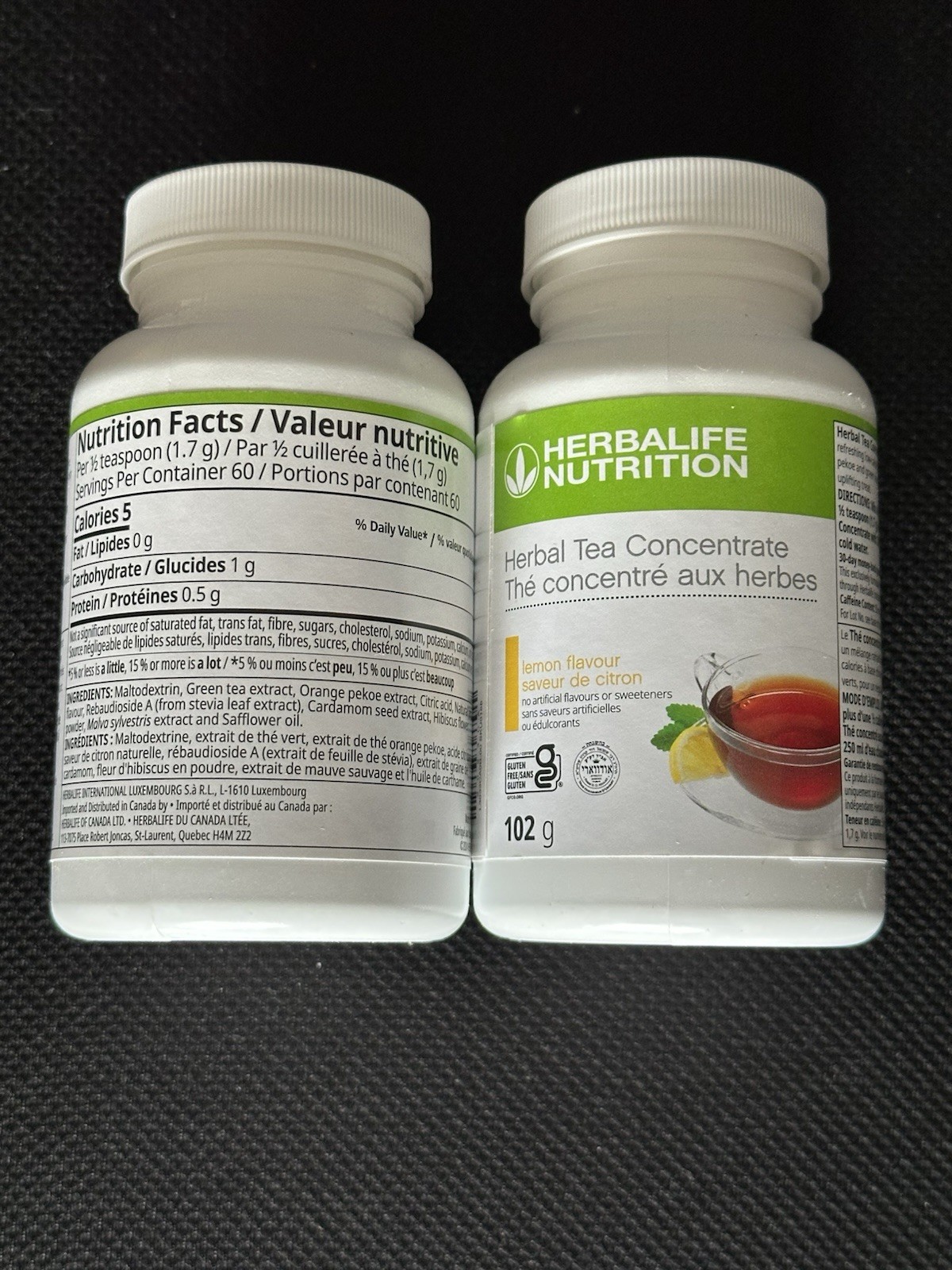 Herbalife Herbal Tea Concentrate Lemon - 3.6oz/ 102g - 2x pack Free ship!!