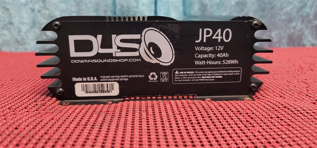 D4S DOWN FOR SOUND JP40 CAPACITOR 12V LITHIUM CAR AUDIO BATTERY FREE SHIPPING