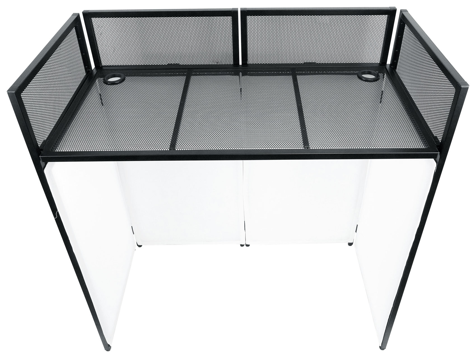 Rockville ROCKBOOTH XL DJ Event Booth Facade w/Built in Table+Travel Bag+Scrims