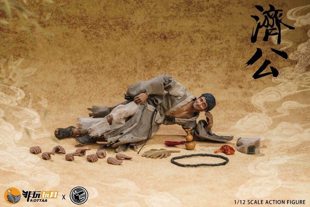 NT-JG: Nottaa Nota Studio Mad Monk (Ji Gong) 1/12 Scale Action Figure