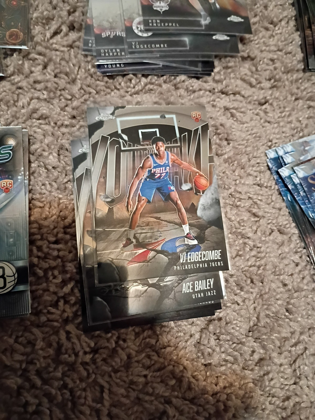 2025-26 Topps Chrome Basketball Parallel Insert Lot Knueppel LeBron Aprox 350
