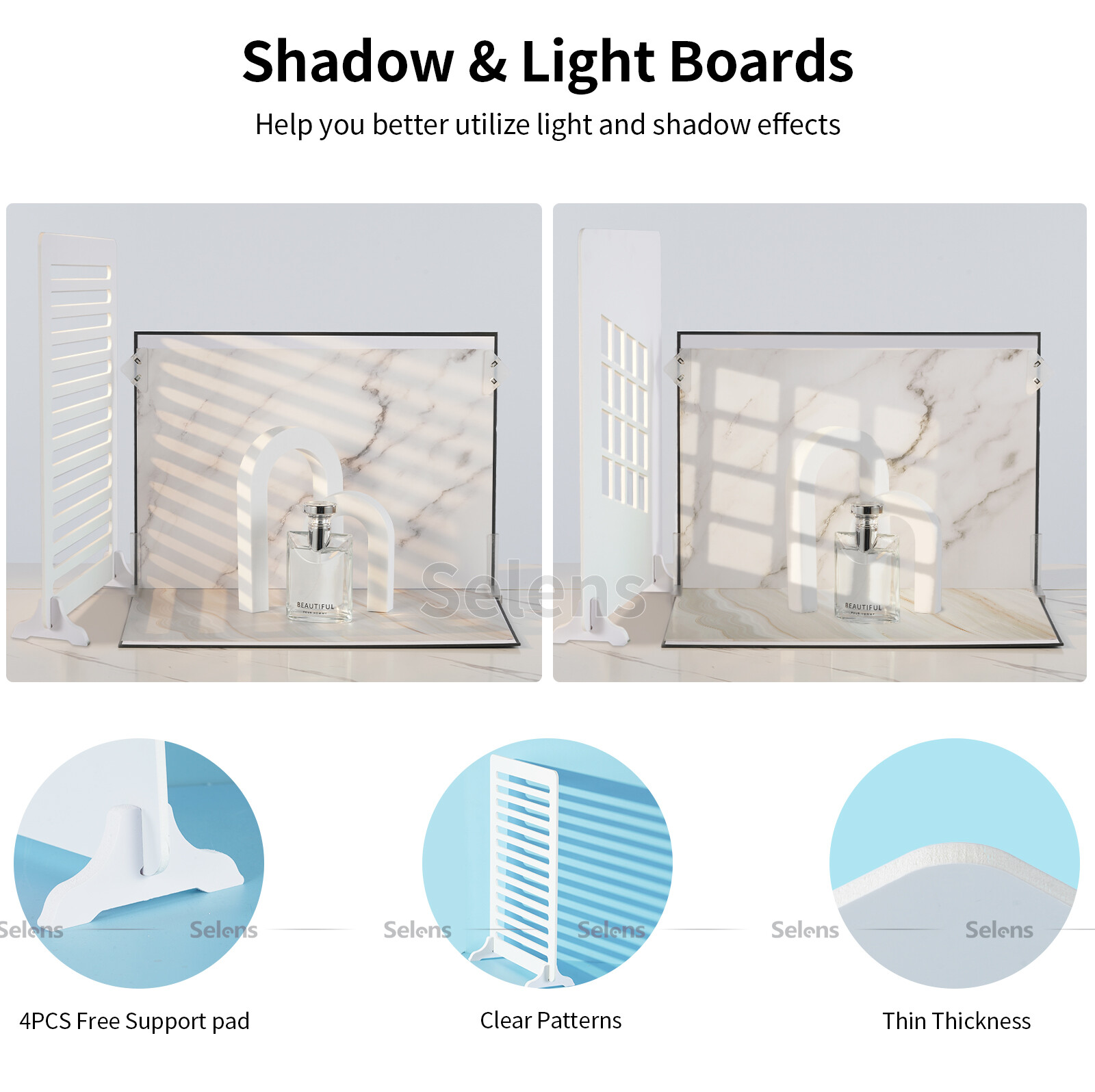 12Pcs Photography Background Paper Photo Backdrop Board Table Top Small Product