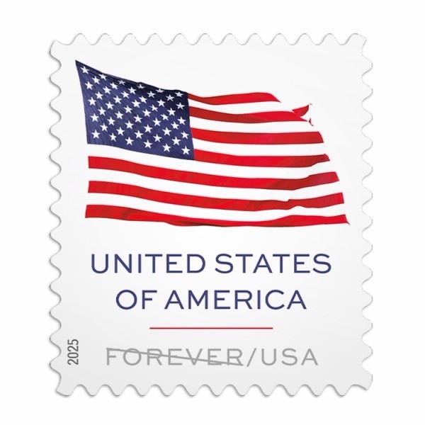 2025 USPS SHEET OF 20 FIRST CLASS LETTER STAMPS U.S. FLAGS 78¢
