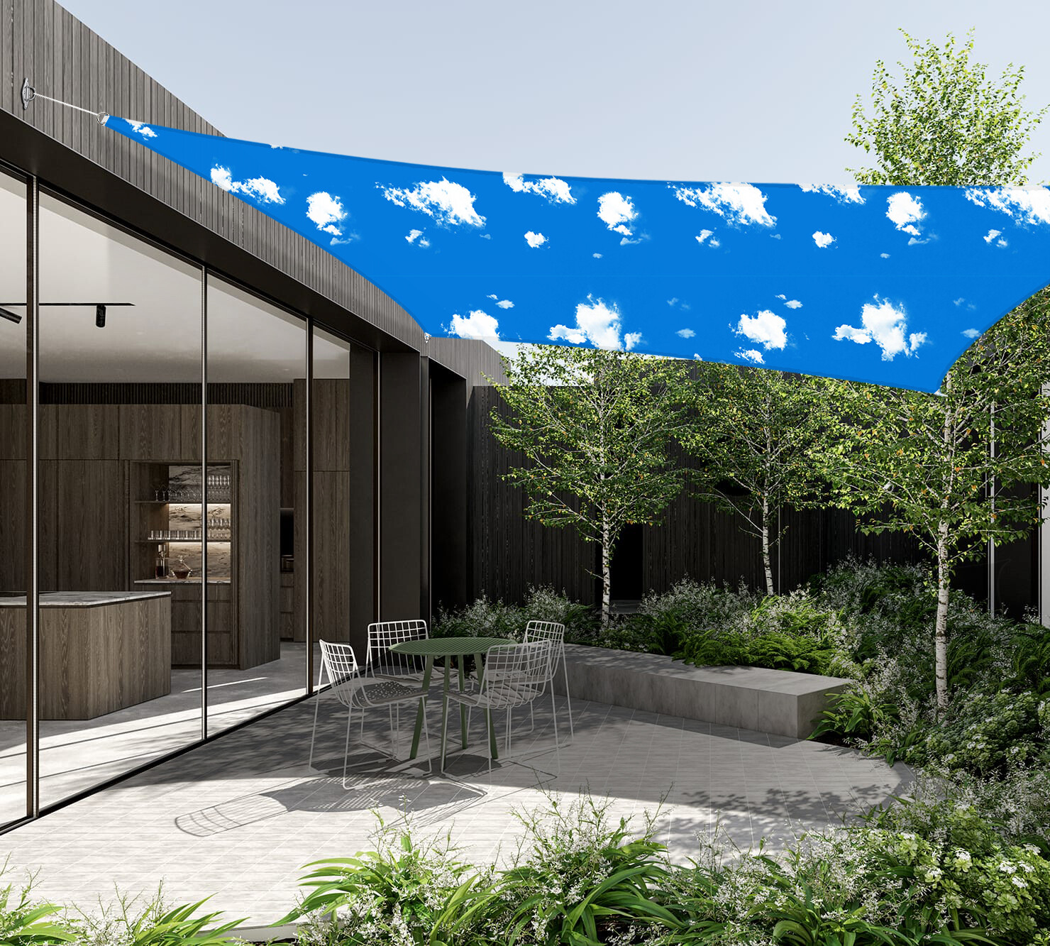 8' x 12' Waterproof Sun Shade Sail Fabric Outdoor Canopy Patio Awning Cover