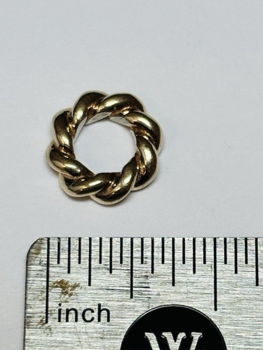 Pandora 14k Yellow Gold Twist Spacer Bead 750353 - STOCK