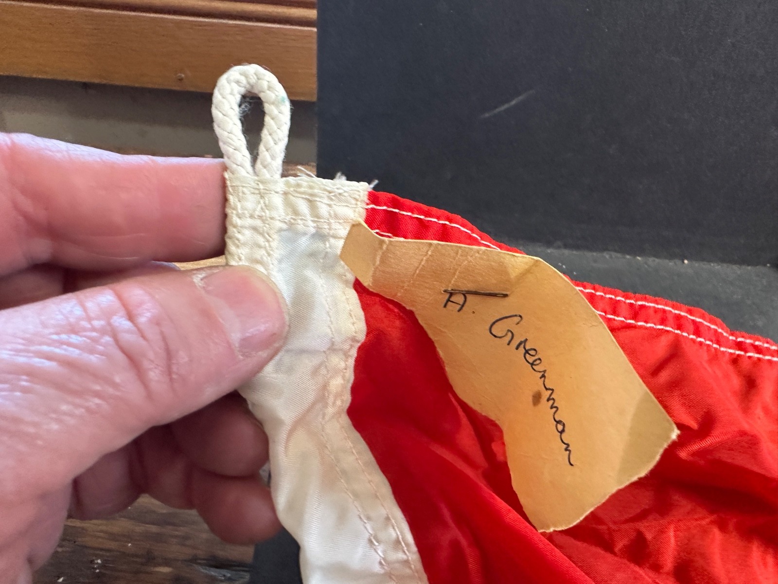 Vintage 1960 Royal St. Lawrence Yacht Club Burgee, Flag, & Decal, Dorval Quebec