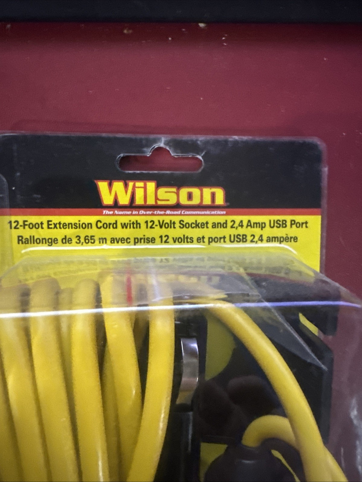 Wilson Antennas 305203ECUSB 12 Ft Extension Cord w/ 12 Volt Adapter & USB Port