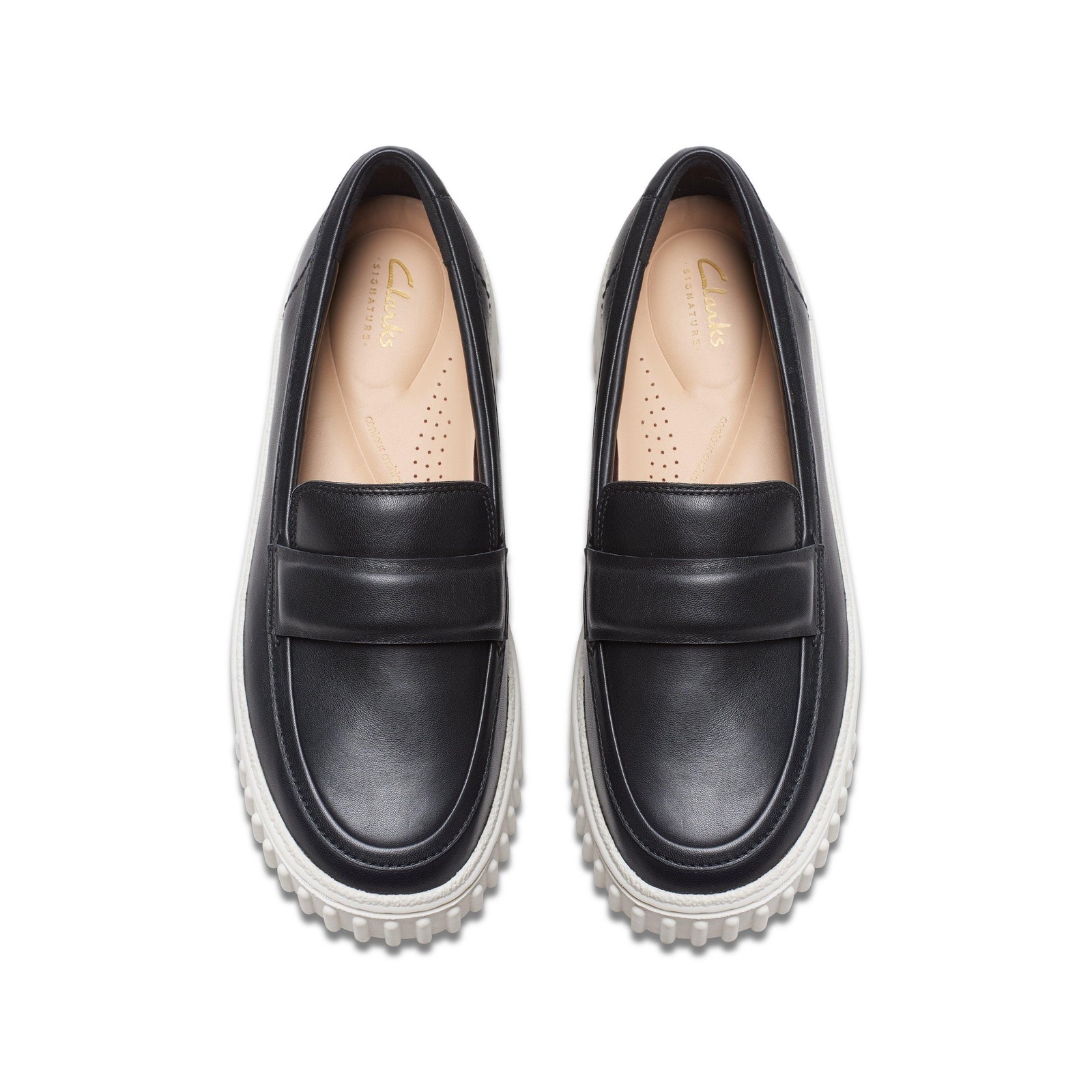 Clarks Womens Mayhill Cove Black Leather Casual Shoes