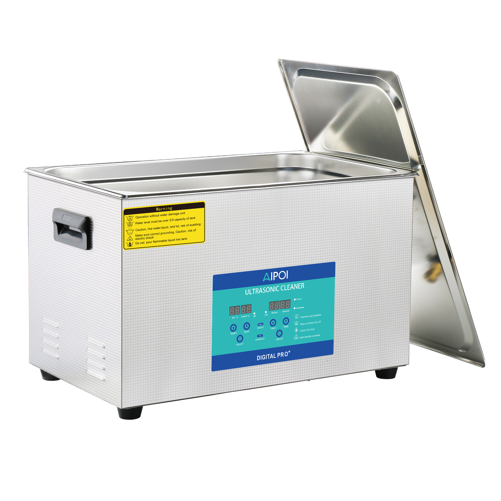 New 30L Ultrasonic Cleaner Stainless Steel Industry Heated Heater w/Timer Basket