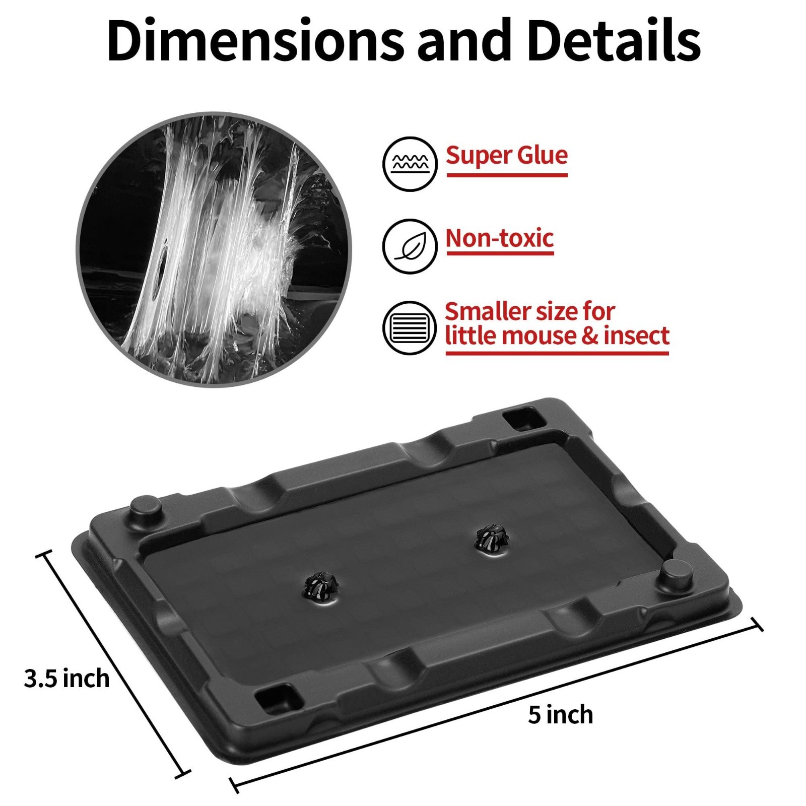 12 Pack Sticky Mouse Traps Indoor – LULUCATCH Non-Toxic Glue for Mice & Insects.
