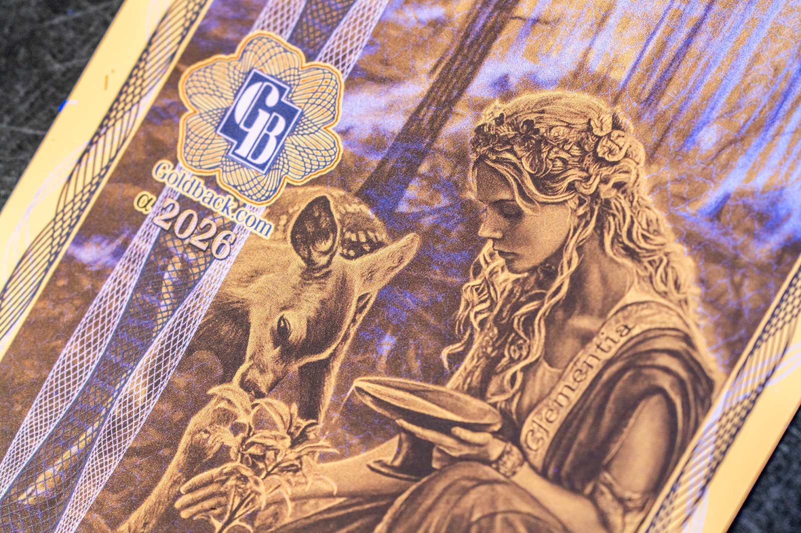 2026 - 5 IDAHO Goldback Aurum Gold Foil Note 1/200 oz 24kt .999 Fine PRESALE