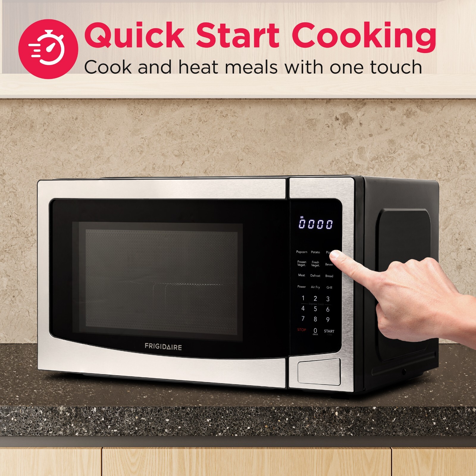 Frigidaire, 3 In 1, 1.1 Cu. Ft. Countertop Microwave Oven/Air Fryer/Convection