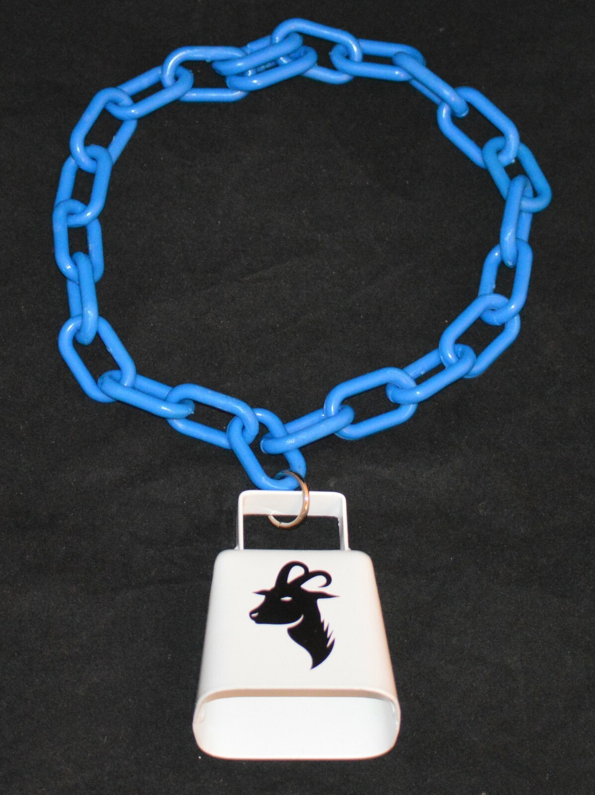 PLASTIC CHAIN GOAT COLLARS with COW BELL 1 1/2" X 3/4" LINKS 20" LONG