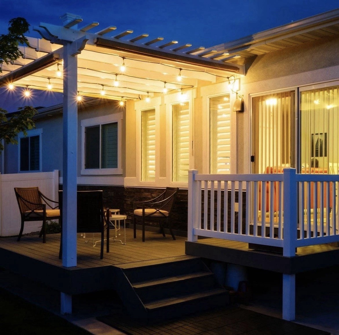 Feit Electric 48 ft. LED string lights 24 Bulbs NEW