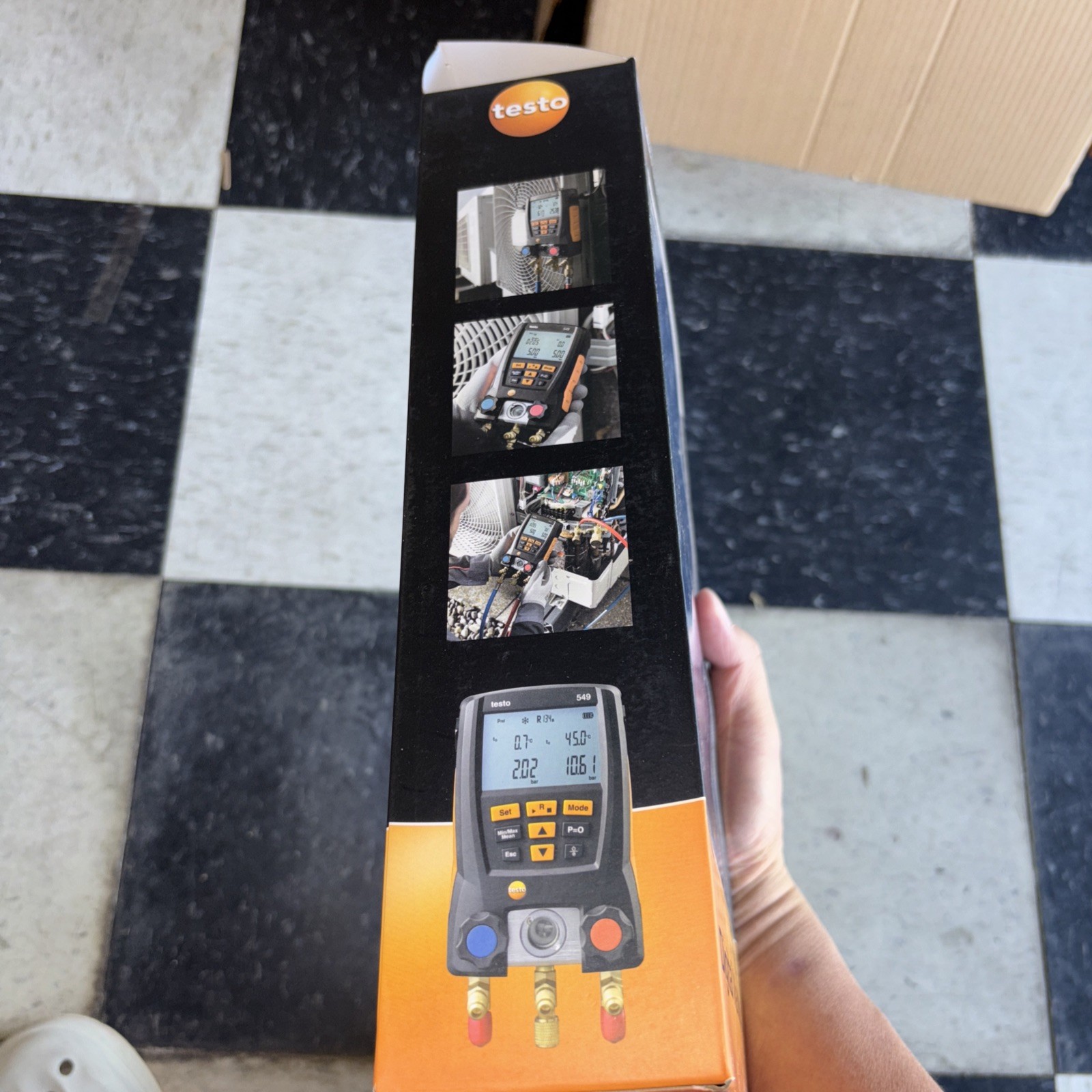 Testo 549 Digital Manifold – HVAC/R Refrigeration Gauge New