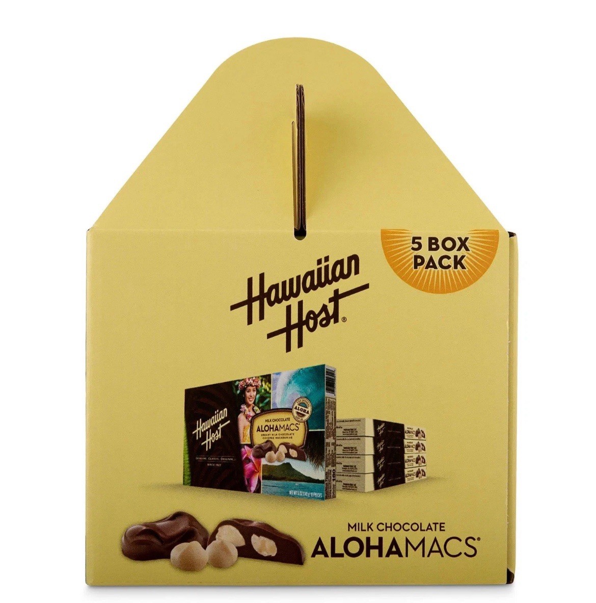 5 Boxes Hawaiian Host Island Macs Chocolate Covered Macadamia Nuts Hibiscus