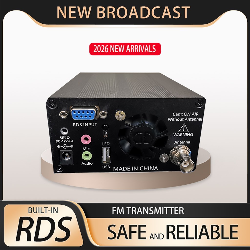 25W FM Transmitter Stereo USB Play Radio Station Transmitter Chips QN8007 BNC