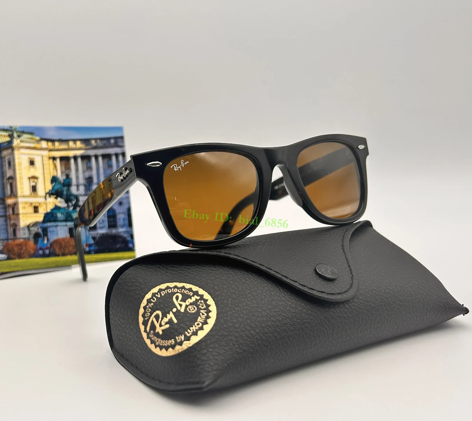 Ray-Ban Sunglasses RB2140 Original Wayfarer Tortoise Frame Brown Lenses 50mm