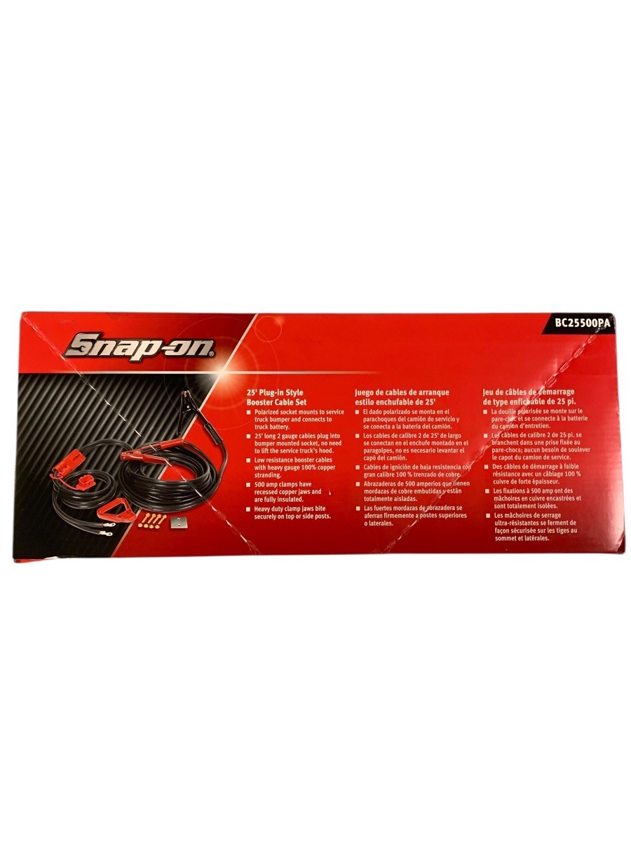 SNAP-ON BC25500PA HEAVY DUTY JUMPER CABLES (SH3031729)