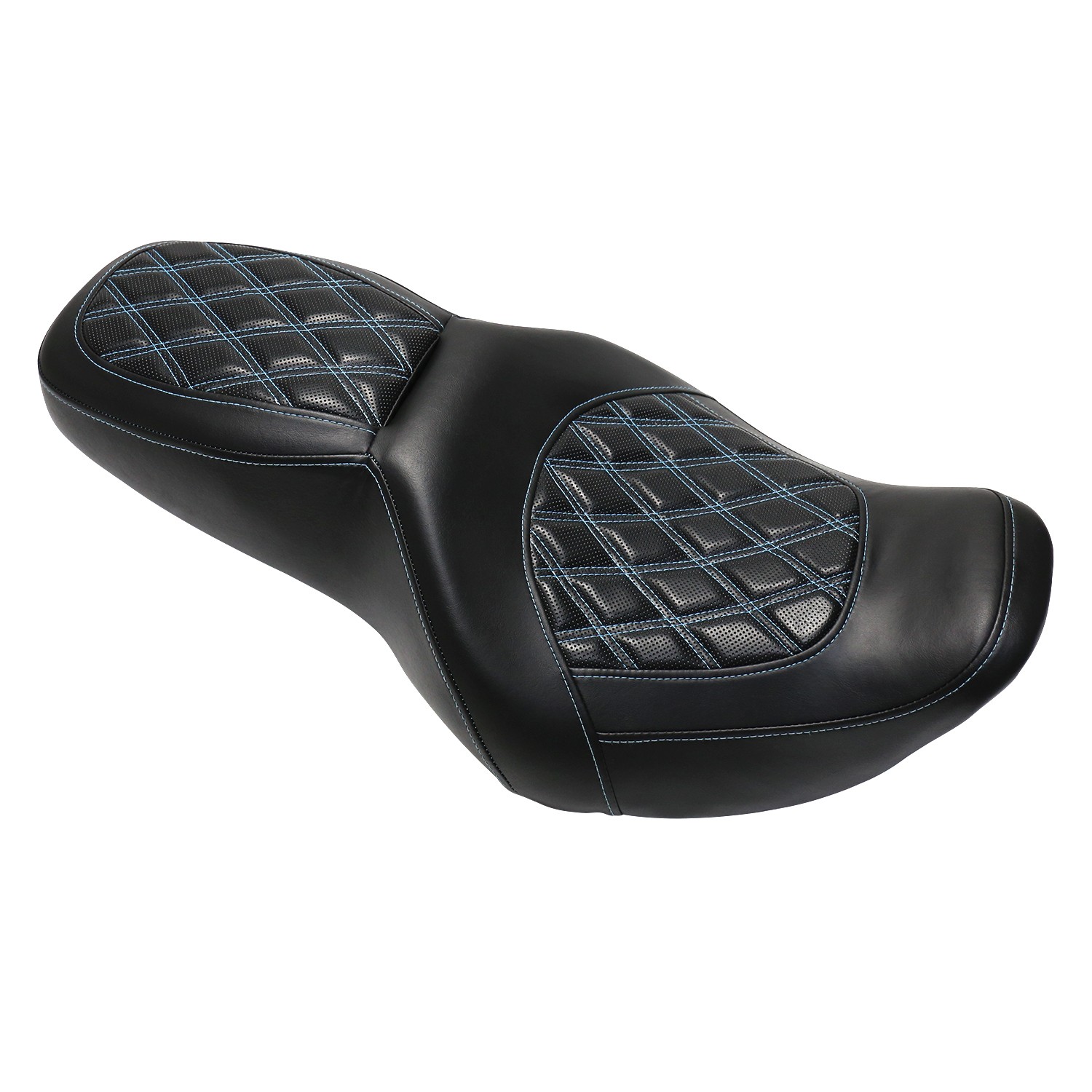 Blue Line Driver Passenger Seat For Harley Road King 97-07 / Street Glide 06 07