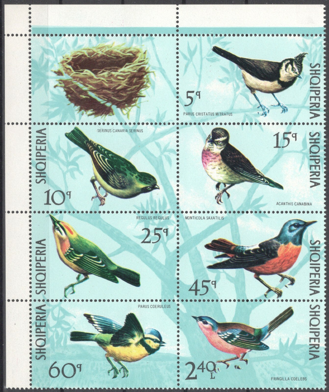 Albania 1971 Birds MNH VF