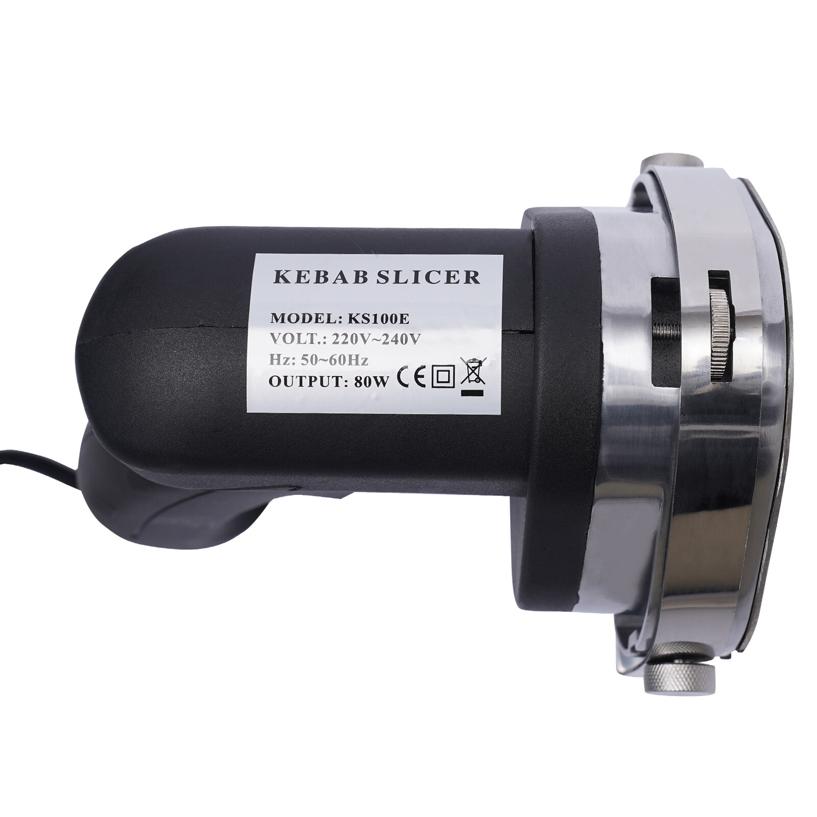 Electric Auto Shawarma Gyro Doner Kebab Slicer Cutter 2 Blades US Plug 80W