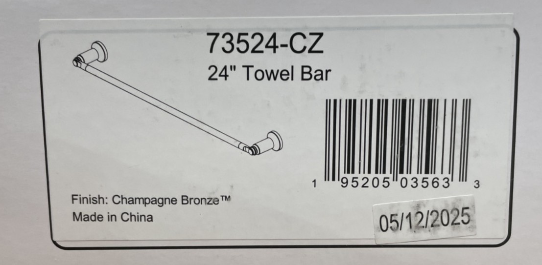 Delta 73524-CZ Saylor 24" Towel Bar - Champagne Bronze - *READ*