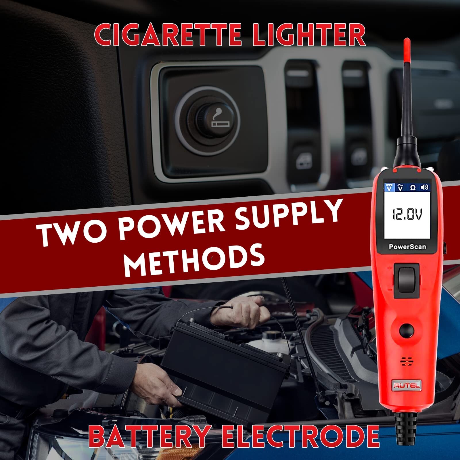 Autel PowerScan PS100 Electrical System Diagnosis Tool Auto Circuit Battery Test