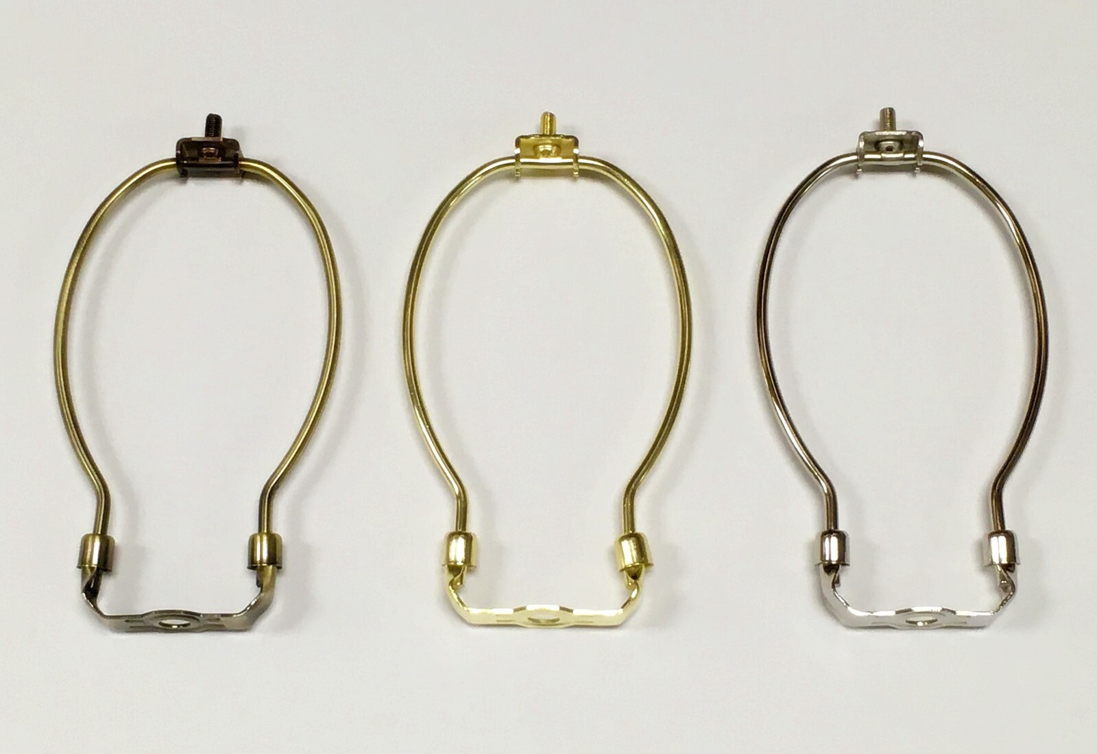 Lamp Parts-Lamp HARP W/Saddle 5" to 12" Heavy Duty 3 Finishes: AB,PB,PN (1 Pc.)