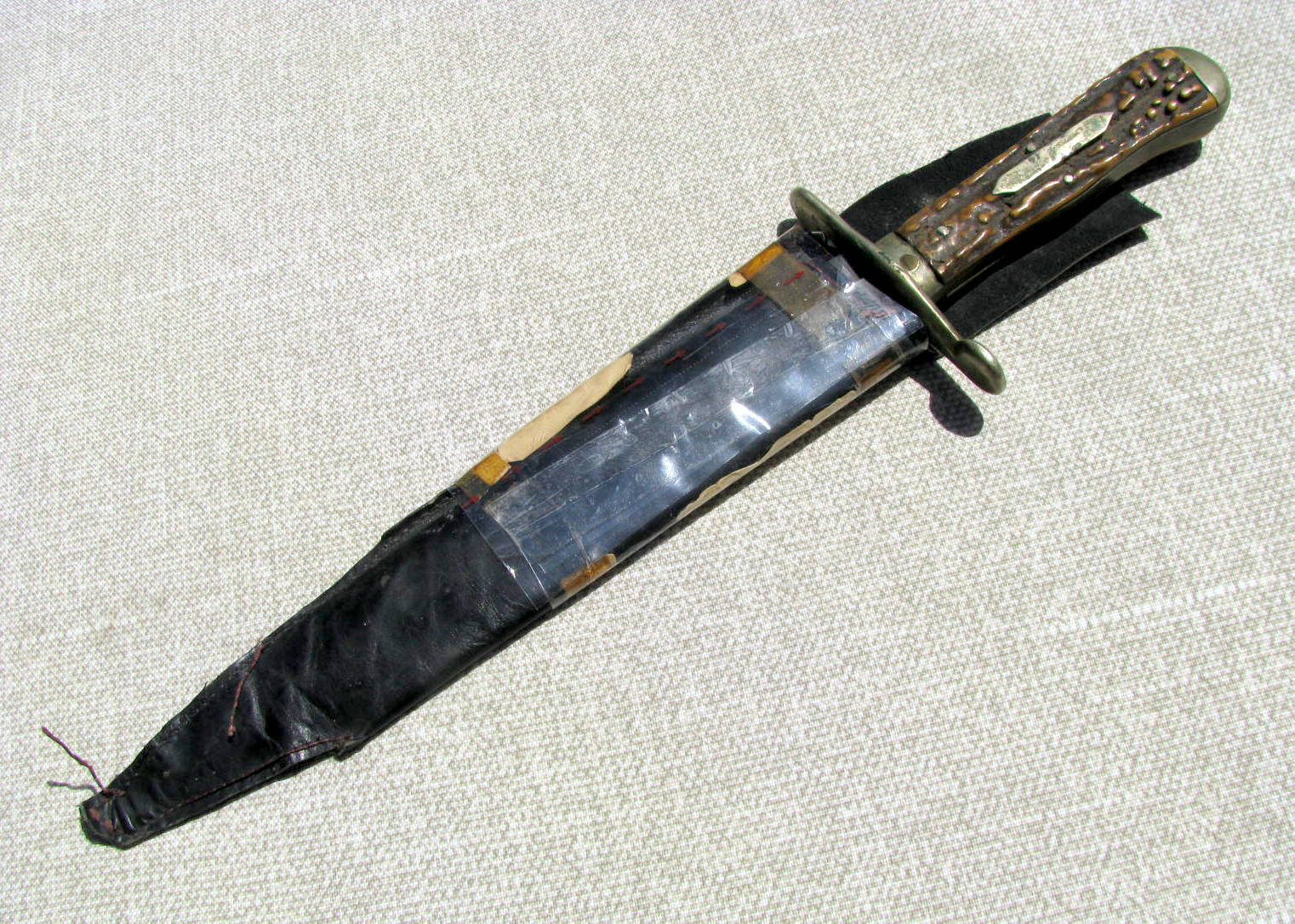 IXL 9 INCH STAG CIVIL WAR SIEGE OF VICKSBURG MISS. JULY 4,1863 BOWIE KNIFE