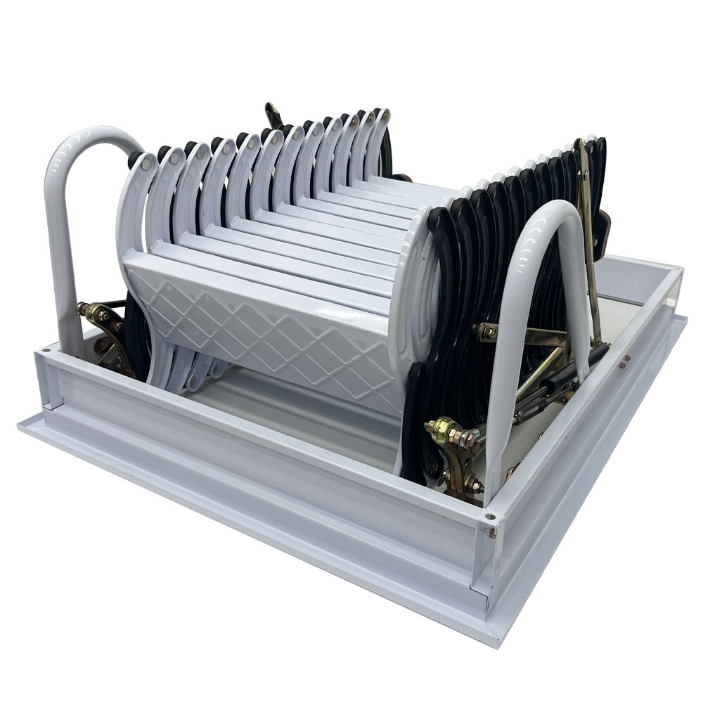 Attic Ladder Attic Pull Down Ceiling Ladder Access Stairs Carbon Steel Folding