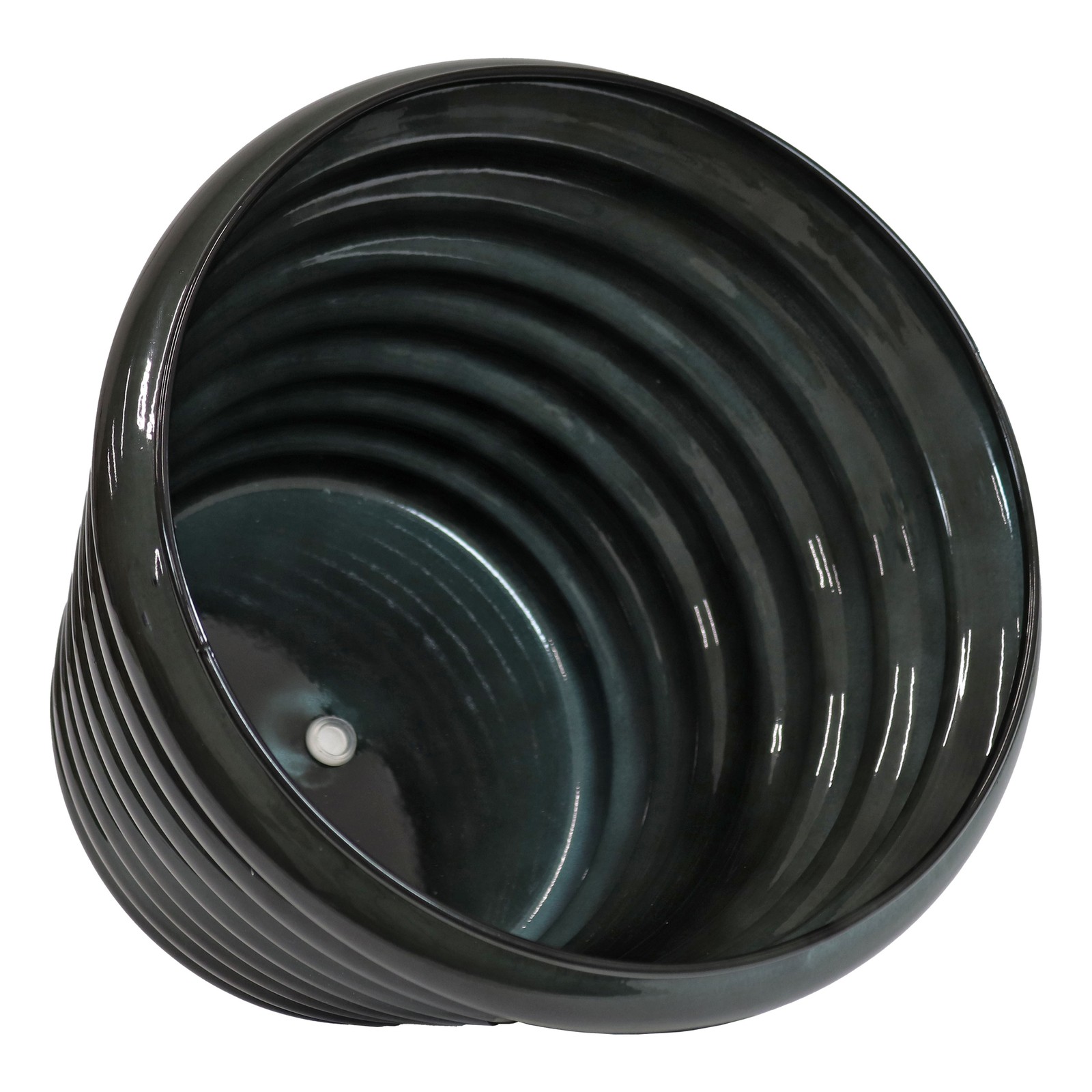 Molly Metal Planter - 12.5 in - Juniper Glaze - Set of 4 by Sunnydaze