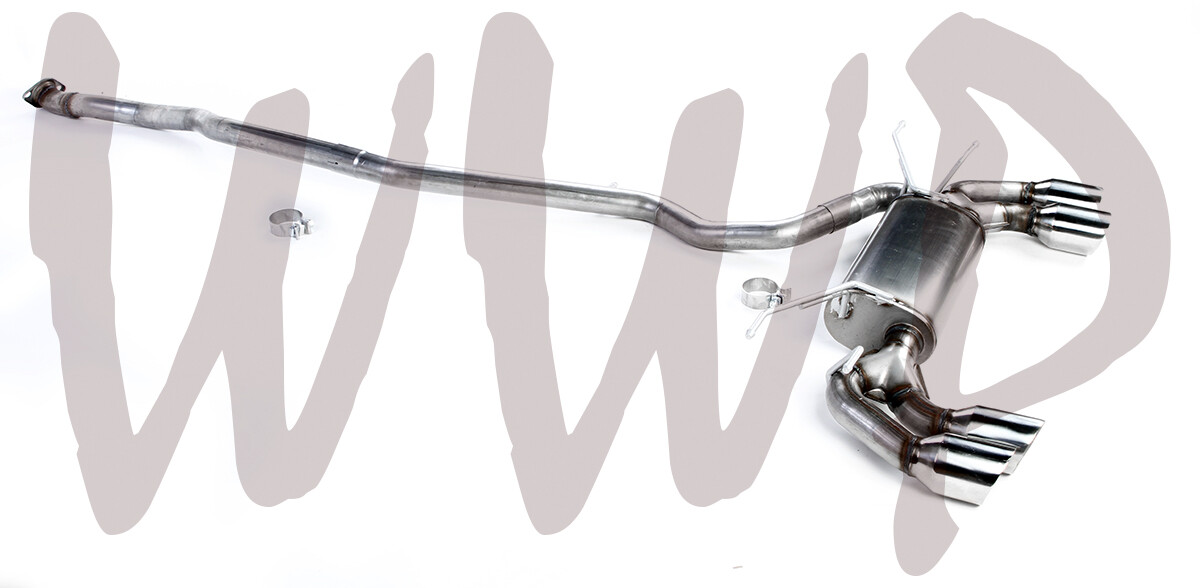 Stainless 2.5" CatBack Exhaust Muffler System 17-20 Fiat 124 Spider 1.4L Abarth