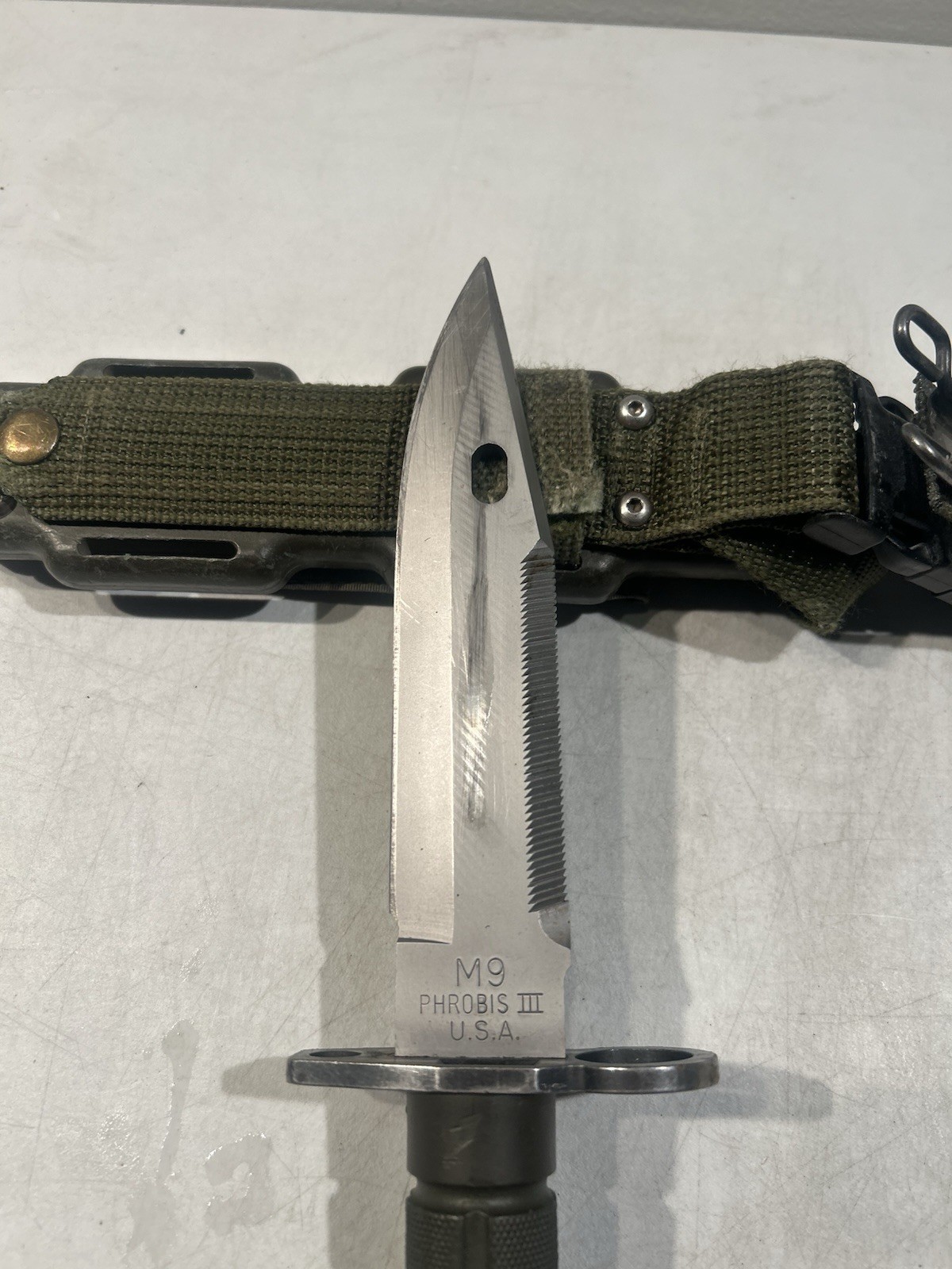 PHROBIS III Military Fixed Blade with Scabbard Case Sheath #40