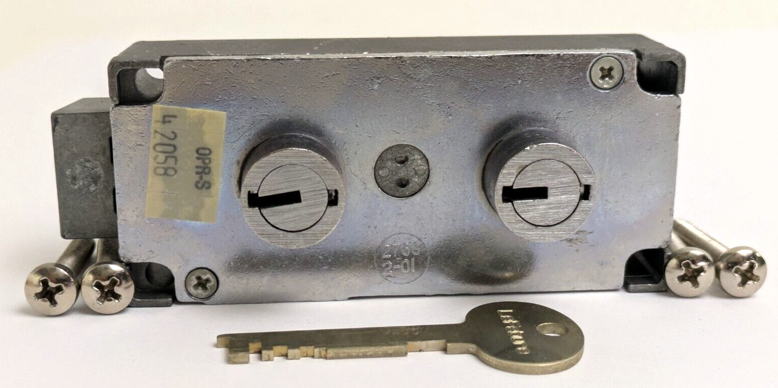 LeFebure 7700 Bank Safe Deposit Box Locks w/ Renter Keys 3/8" Nose ~ Build A Lot