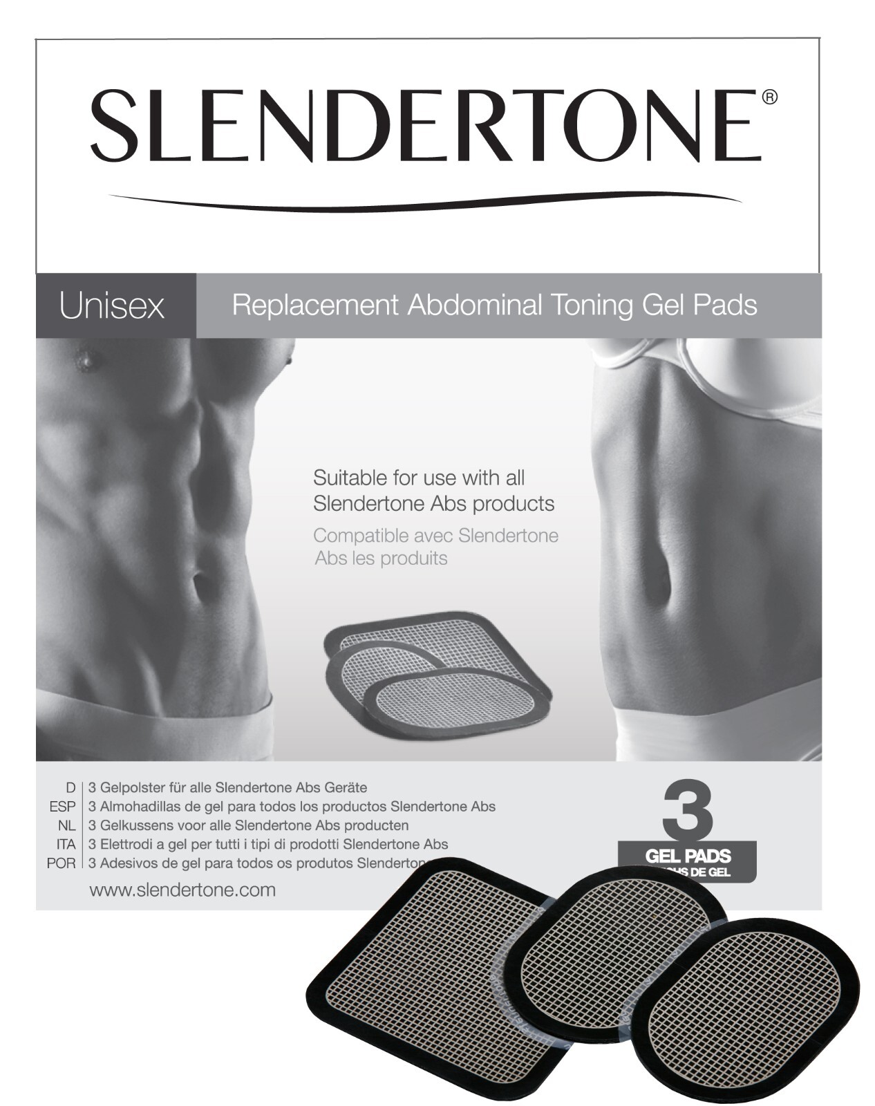 SLENDERTONE Replacement Abdominal Toning Gel Pads - NEW