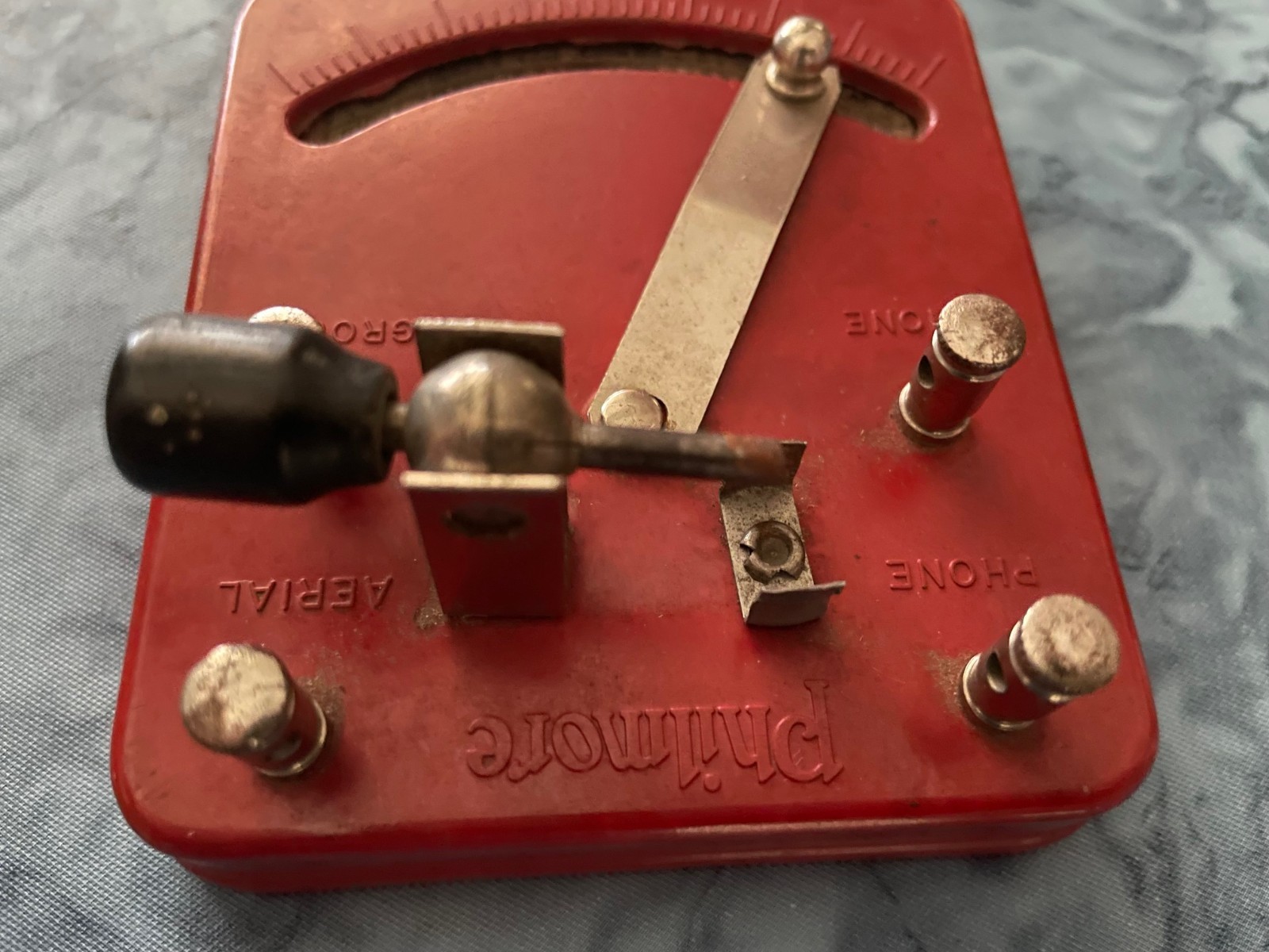 Vtg. 40'S-50'S PHILMORE LITTLE WONDER Crystal RADIO RECEIVING, no CRYSTAL, PARTS