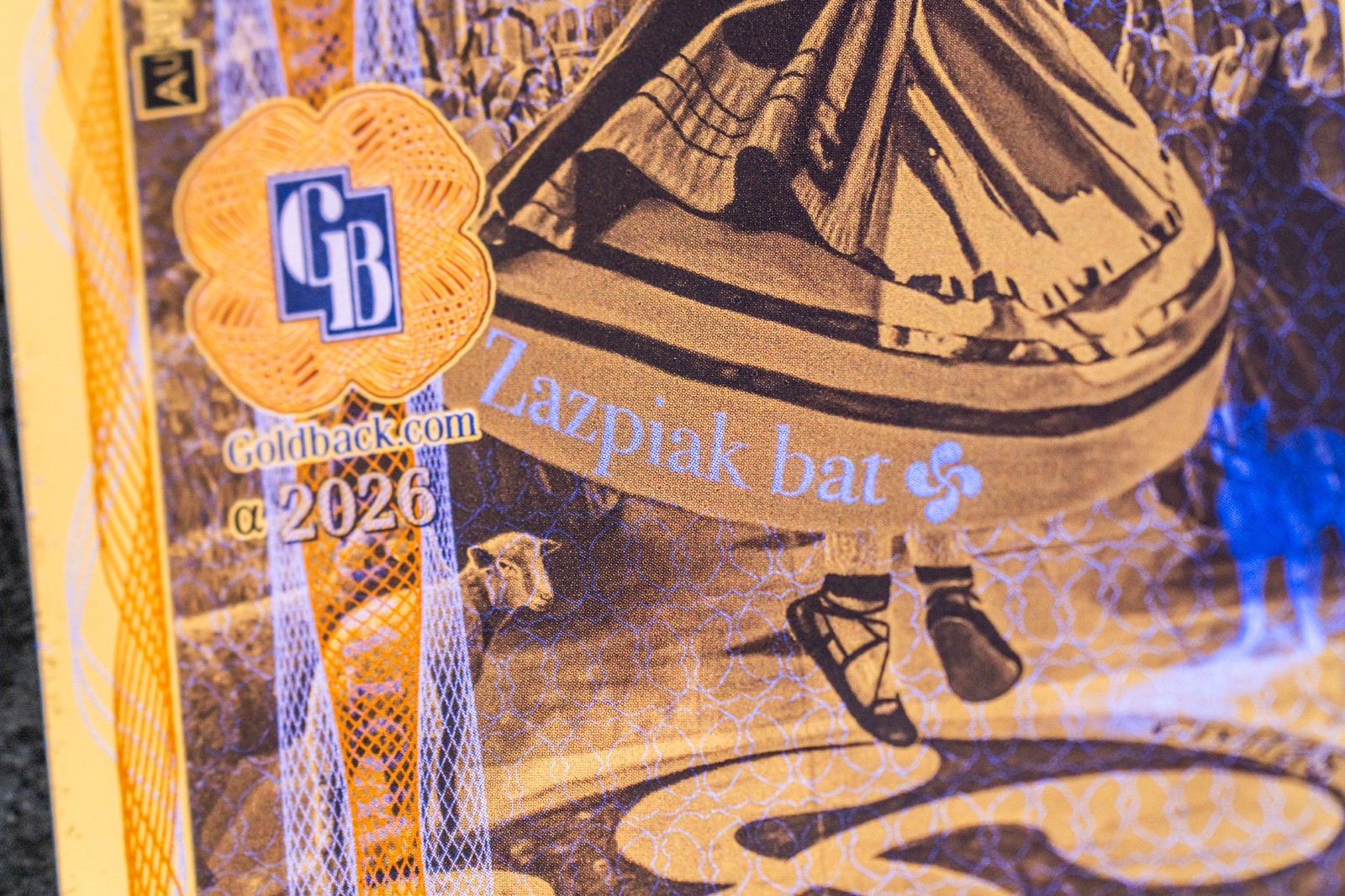 2026 - 2 IDAHO Goldback Aurum Gold Foil Note 1/500 oz 24kt .999 Fine PRESALE