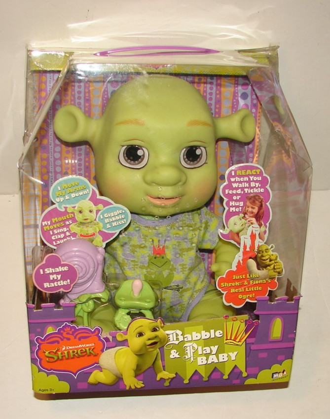 2007 SHREK The Third Babble & Play BABY OGRE 12” MGA Entertainment *NEW* NOS
