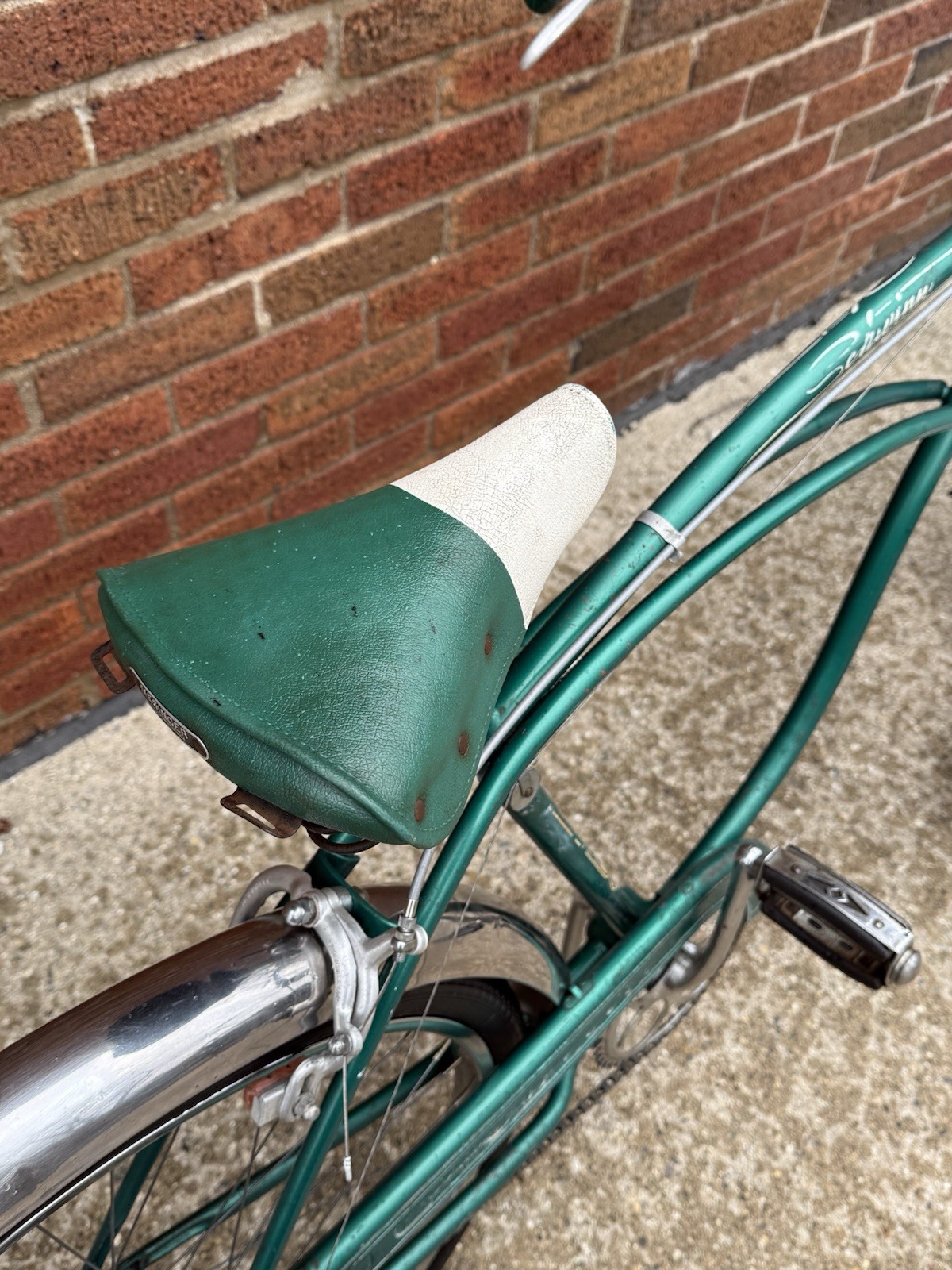 Vintage 1955 3-Speed Schwinn Corvette Bicycle Green Super Nice Refurbished Look