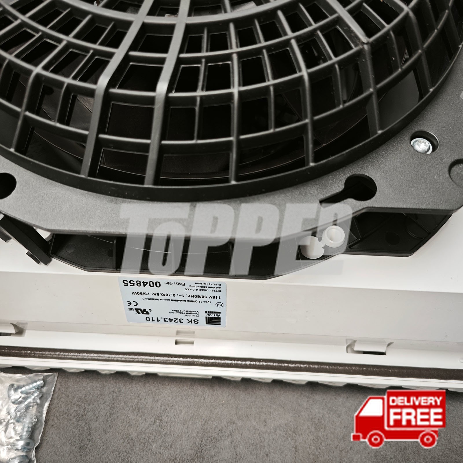 New Rittal Fan K2E200-AH08-15 for ebmpapst 115VAC 0.78/0.80A 75/90W 50/60Hz